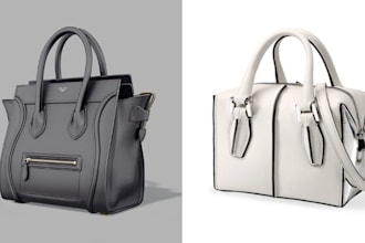 design professional 3d handbags for product visualization and 3d rendering