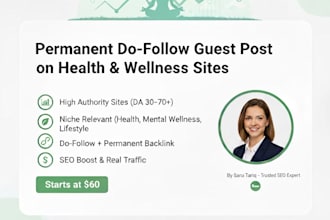 do permanent dofollow guest post on elite health and wellness sites