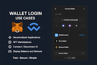 integrate walletconnect or metamask wallet and web3 in your web or app