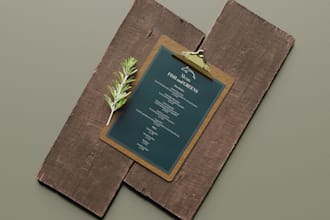design your menu or card