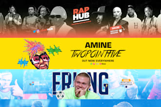 design a professional youtube banner and channel art