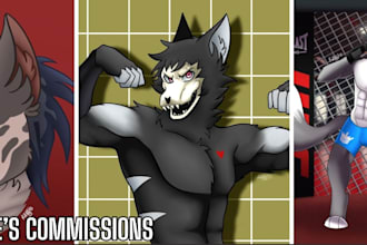 cheap furry art commission