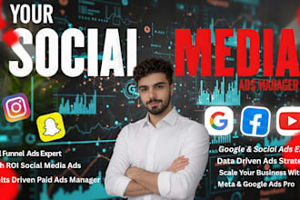 be your social media marketing manager and data driven