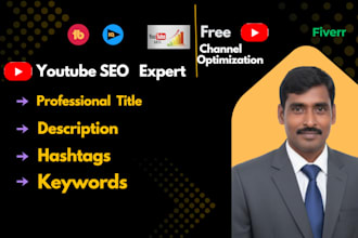 be a youtube SEO expert for organic channel growth