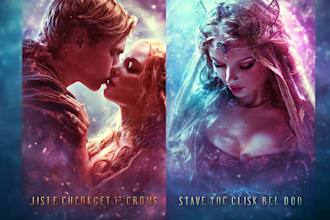 design professionally fantasy erotica or romance book cover