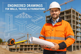 deliver engineered drawings for walls, truss, and foundation