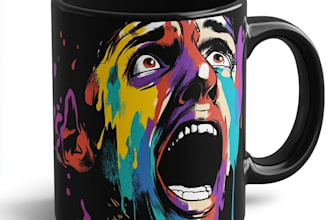 do coffee mug design, custom mug design