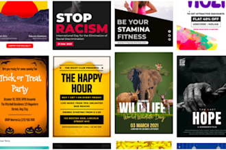 develop a luxury modern poster design