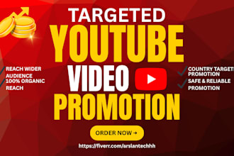 do country targeted youtube video promotion for more growth
