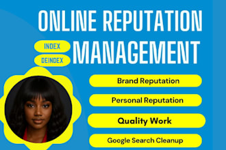 be your online reputation management ORM service suppress negative links