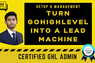 build gohighlevel setup with ghl automation, sales funnel, chat, forms, calendar
