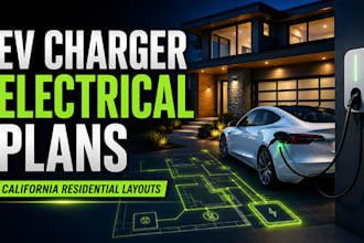 design ev charger electrical layouts for residential projects in california