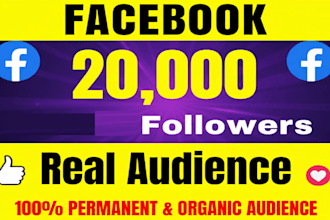 boost visibility to help achieve 20,000 facebook followers
