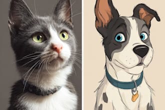create amazing disney pet portrait