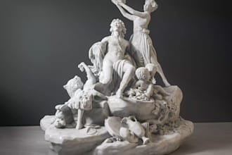 do custom italian art sculpts,museum arts,diorama scene sculpt,marble statue,stl