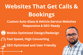 build auto glass or vehicle service wp website that converts
