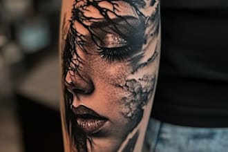 do realistic tattoo design