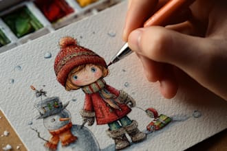 draw anime art illustration, fanart and character design for christmas gift