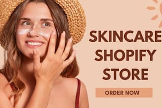 skincare shopify store, beauty skincare store, skincare shopify website