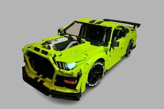 lego moc design 3d lego model lego technic set car bike ship with instruction