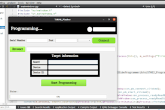 create firmware and desktop gui tools using qt and cpp