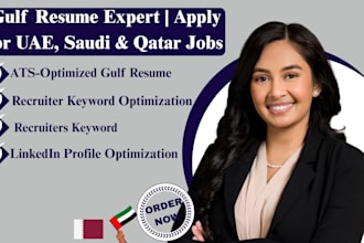 write an ats optimized gulf resume for uae saudi and qatar jobs