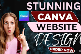 create canva website design redesign baner landing page SEO portfolio template