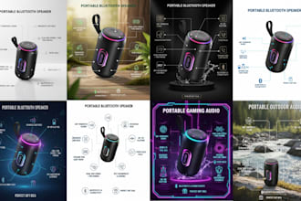 design amazon product image and infographics
