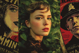 create hand drawn vintage portraits with antique style
