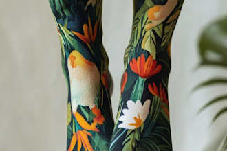 make a custom and pattern socks design