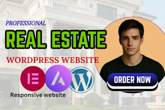 design wordpress real estate agent website, carrot website, realtor website