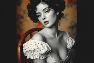 draw your photo in timeless vintage portrait style