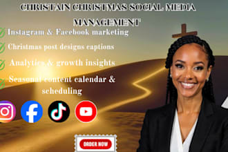 grow christian ministry social media page with faith based content creation
