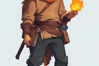 draw 2d game character or 2d game