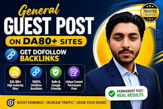 write and publish general guest post on high quality sites