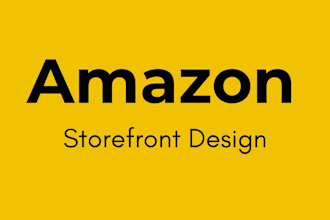 create premium amazon storefront design, amazon storefront