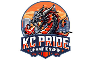 create graceful and fantastic dragon logo design