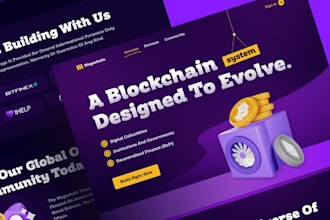 build 3d blockchain game development,staking website,crypto landing page,web3js