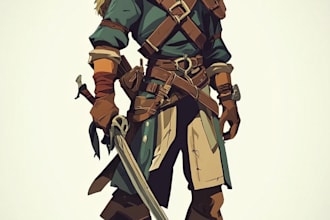 2d game character or 2d game character