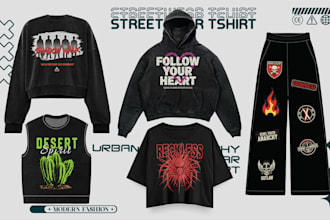 do hoodie sweatshirt  and streetwear clothing design