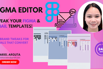 help design and edit ecommerce visuals using figma templates