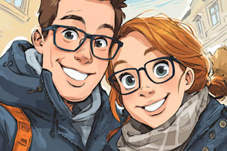 a personalized comic strip for you in cartoon style