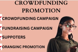 create and optimize kickstarter campaign page, and promotion strategy