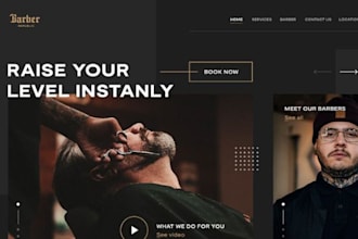 build squarespace barber shop, beauty salon, hair stylist, beard oil website