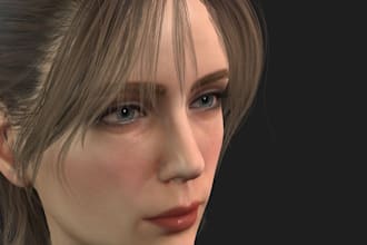 model 3d hyper realistic game character human avatar photorealistic metahuman