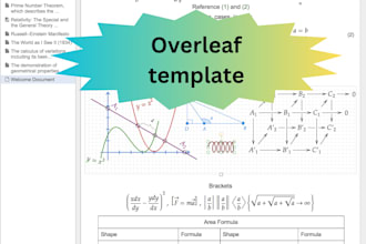 professionally format and design your document using latex overleaf
