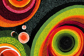 draw abstract digital illustrations and aboriginal art