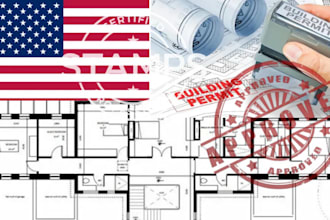 do architectural drawing, floor plan, mep, pe stamp, city permit, florida, ca