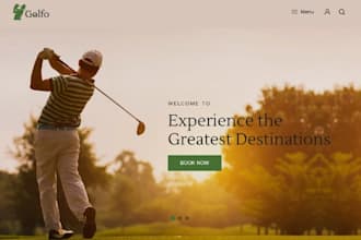 build luxury golf shopify store golf website golf accessories store golf website