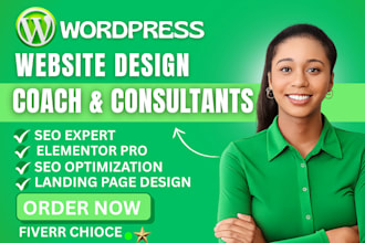 design a coaching website for a life coach, consultant, speaker, trainer website